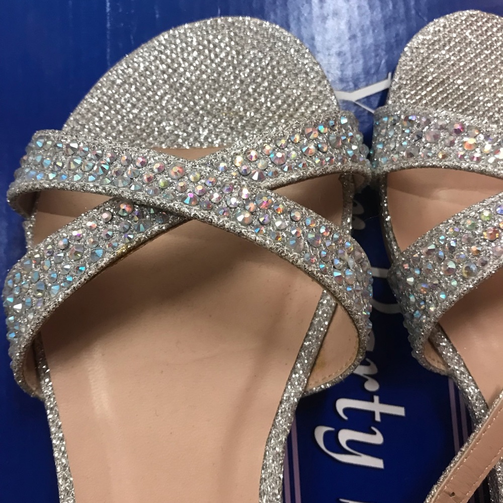 Silver AB Rhinestone Flats! - Picture 4 of 13